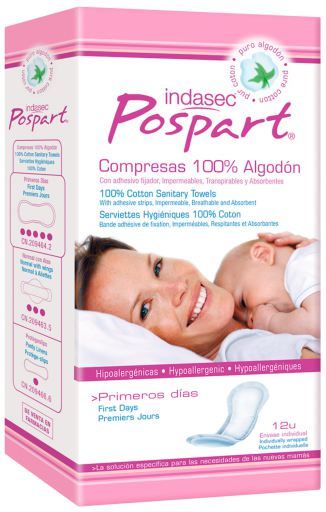 Postpart Cotton Compresses First Days 12 units