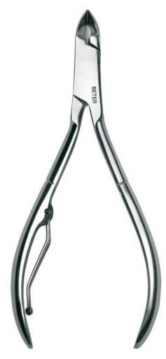 Stainless steel manicure cuticle nipper, lap joint