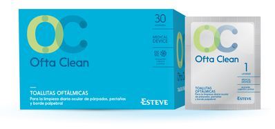 Ophthalmic Oftaclean 30 towelettes