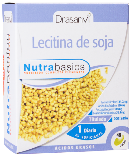 Soy Lecithin 1200mg 48 pearls Nutrabasicos