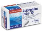 Extra acidophilus 10 billion friendly bacteria per capsule