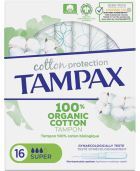 Cotton Protection Super Organic Tampons 16 Units