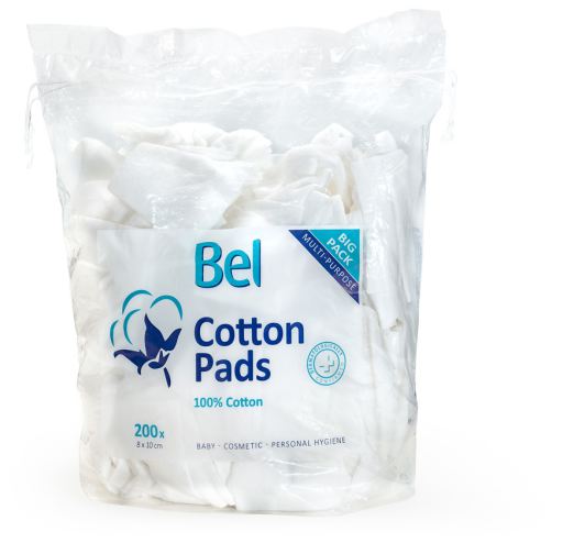 Cotton pads 100% Cotton 8x10 Cm 200 Units