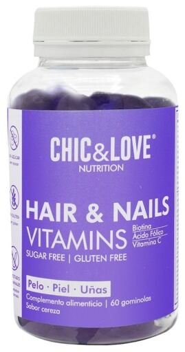 Wellness Hair&amp;Nails Vitamins 60 Gummies