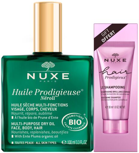 Huile Prodigieuse Néroli 100ml + Hair Prodigieux Shine Shampoo 30 ml